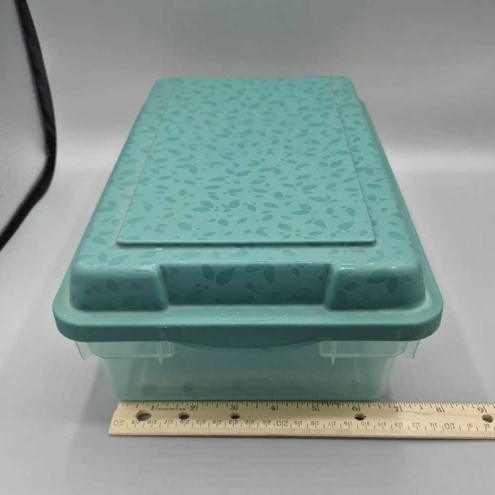 Vintage Rubbermaid Green 0286 High Top‎ Storage Box